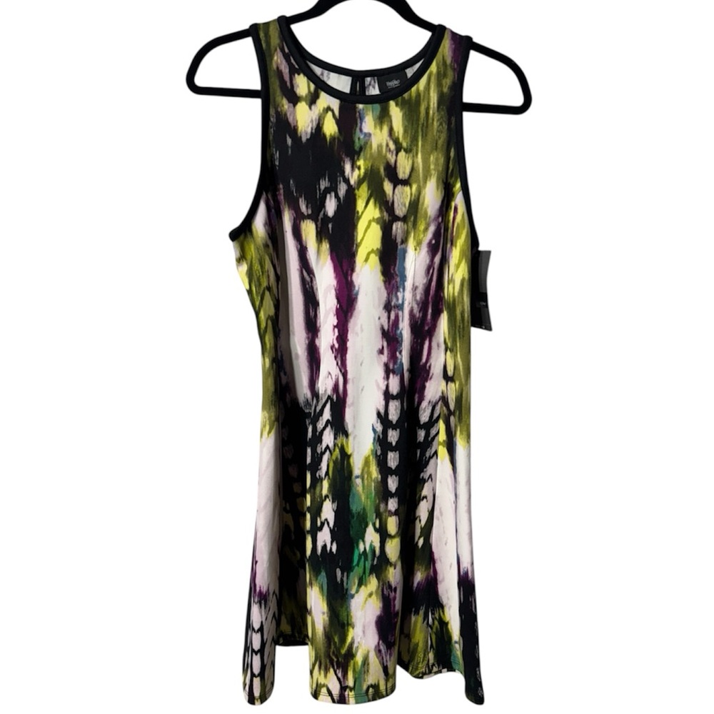 NWT Mossimo Water Colored Dress Sleeveless Scuba Stretch

New with tags.